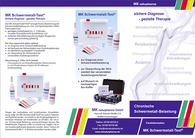 MK Schwermetall-Test® Folder